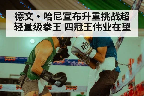 德文·哈尼宣布升重挑战超轻量级拳王 四冠王伟业在望